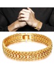 Chunky męskie łańcuch ręczny bransoletki męskie hurtownia Bijoux srebrny/złoty kolor chain Link bransoletka dla mężczyzn biżuter