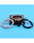 OIQUEI Vintage 4 sztuk/partia kobiety zestaw bransoletek czechy urok CZ ręcznie z kamienia naturalnego koraliki Tassel wisiorki 