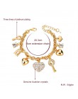 LongWay Heart Beetle Charm bransoletki bransoletki dla kobiet złota kolorowa bransoletka austriacki kryształowy łańcuszek Pulser