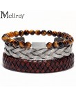 Bransoletki męskie typu bangle/ze stali nierdzewnej/Vintage/skóra/modny/bransoletki bransoletki Twisted plecionki titanium przew