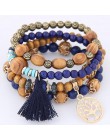 DIEZI Bohemia kryształowe bransoletki z koralików dla kobiet bransoletka kobiece Tassel z kamienia naturalnego Charms nadgarstek