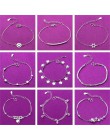 Regulowany 925 Sterling Silver Star serce uroku bransoletki i Bangle dla kobiet prezent ślubny Femme biżuteria A185