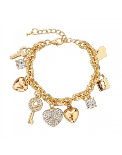 LongWay Heart Beetle Charm bransoletki bransoletki dla kobiet złota kolorowa bransoletka austriacki kryształowy łańcuszek Pulser