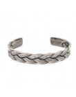 Bransoletki męskie typu bangle/ze stali nierdzewnej/Vintage/skóra/modny/bransoletki bransoletki Twisted plecionki titanium przew