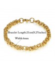 Chunky męskie łańcuch ręczny bransoletki męskie hurtownia Bijoux srebrny/złoty kolor chain Link bransoletka dla mężczyzn biżuter