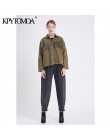 Vintage stylowy Fringe zroszony luźny dżins kurtka płaszcz kobiety 2020 moda z długim rękawem postrzępione wykończenia panie odz