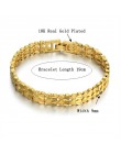 Chunky męskie łańcuch ręczny bransoletki męskie hurtownia Bijoux srebrny/złoty kolor chain Link bransoletka dla mężczyzn biżuter