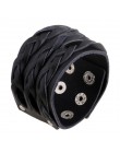 Modyle Vintage Punk Retro wielowarstwowe skórzane bransoletki męskie moda plecione ręcznie liny bransoletki i Bangles dla mężczy