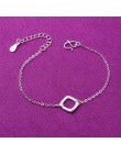 Regulowany 925 Sterling Silver Star serce uroku bransoletki i Bangle dla kobiet prezent ślubny Femme biżuteria A185