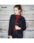 Kurtka Semfri kobiety czarna kurtka dżinsowa zimowe dżinsy płaszcz Casual Harajuku Streetwear kobiece dżinsy Vintage płaszcz Dro