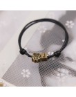 2019 nowe modne bransoletki dla kobiet i mężczyzn bransoletka Z literami A ~ Z i brązowe ślady Charm bransoletka Handmade Rope C