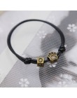 2019 nowe modne bransoletki dla kobiet i mężczyzn bransoletka Z literami A ~ Z i brązowe ślady Charm bransoletka Handmade Rope C