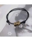 2019 nowe modne bransoletki dla kobiet i mężczyzn bransoletka Z literami A ~ Z i brązowe ślady Charm bransoletka Handmade Rope C