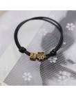 2019 nowe modne bransoletki dla kobiet i mężczyzn bransoletka Z literami A ~ Z i brązowe ślady Charm bransoletka Handmade Rope C