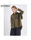 Vintage stylowy Fringe zroszony luźny dżins kurtka płaszcz kobiety 2020 moda z długim rękawem postrzępione wykończenia panie odz