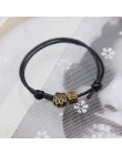2019 nowe modne bransoletki dla kobiet i mężczyzn bransoletka Z literami A ~ Z i brązowe ślady Charm bransoletka Handmade Rope C