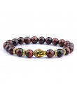 Moda AAA Royal Blue Tiger Eye męskie koraliki na bransoletkę z kamienia naturalnego budda Stretch Charm bransoletki dla kobiet m