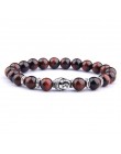 Moda AAA Royal Blue Tiger Eye męskie koraliki na bransoletkę z kamienia naturalnego budda Stretch Charm bransoletki dla kobiet m