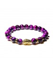 Moda AAA Royal Blue Tiger Eye męskie koraliki na bransoletkę z kamienia naturalnego budda Stretch Charm bransoletki dla kobiet m