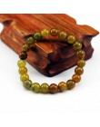 Bransoletka z paciorkami czakry mężczyzn 8mm z kamienia naturalnego Lava Rock tygrysie oko czarny onyks matowy Healing koraliki 