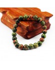 Bransoletka z paciorkami czakry mężczyzn 8mm z kamienia naturalnego Lava Rock tygrysie oko czarny onyks matowy Healing koraliki 