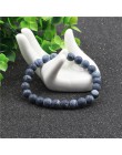Bransoletka z paciorkami czakry mężczyzn 8mm z kamienia naturalnego Lava Rock tygrysie oko czarny onyks matowy Healing koraliki 