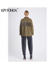 Vintage stylowy Fringe zroszony luźny dżins kurtka płaszcz kobiety 2020 moda z długim rękawem postrzępione wykończenia panie odz