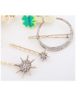 Muylinda markowy wzór gwiazda księżyc Rhinestone spinka do włosów spinka do włosów moda akcesoria do włosów kobiety biżuteria