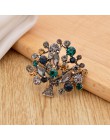 Cindy xiang kolorowe Rhinestone drzewo broszki dla kobiet 2 kolory dostępne moda w stylu Vintage elegancka broszka Pin płaszcz b