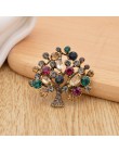 Cindy xiang kolorowe Rhinestone drzewo broszki dla kobiet 2 kolory dostępne moda w stylu Vintage elegancka broszka Pin płaszcz b