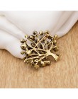 Cindy xiang kolorowe Rhinestone drzewo broszki dla kobiet 2 kolory dostępne moda w stylu Vintage elegancka broszka Pin płaszcz b