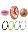 Pierścień ze stali nierdzewnej nozdrza nos Hoop pierścień ze sztyftem klip fałszywy Piercing Piercing labret stud Sexy biżuteria