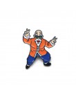 V128 Cartoon Dragon Ball szpilki metalowe emaliowane szpilki i broszki modna, z klapami Pin torby plecak odznaka kolekcja prezen
