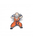 V128 Cartoon Dragon Ball szpilki metalowe emaliowane szpilki i broszki modna, z klapami Pin torby plecak odznaka kolekcja prezen