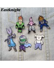 V128 Cartoon Dragon Ball szpilki metalowe emaliowane szpilki i broszki modna, z klapami Pin torby plecak odznaka kolekcja prezen