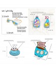 Niebieski pin kot kawy szkielet puchar czajniczek ryby przypinka do klapy fala deszcz chmura lodowiec Cartoon broszka emaliowana