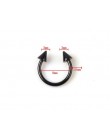 5 sztuk/partia czarny ze stali nierdzewnej brwi pępka brzuch wargi Labret Bar język kolczyk w nosie Tragus Ear piercing sztanga.