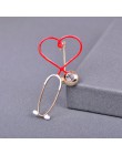 Blucome miedzi Love Heart stetoskop broszki dla kobiet mężczyzn lekarz pielęgniarka medyczne broszka przypinany kołnierz odznaka