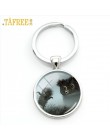 TAFREE jeżyk we mgle Cartoon brelok z miejscem na zdjęcie dla mężczyzn kobiety Handmade moda брелок breloczek do kluczy holder b