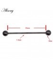 1PC 1.6*38mm długi ze stali nierdzewnej przemysłowe Piercing chrząstka ucha wtyczka tunel biżuteria kolczyk prosto ucha biżuteri