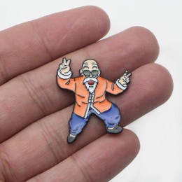 V128 Cartoon Dragon Ball szpilki metalowe emaliowane szpilki i broszki modna, z klapami Pin torby plecak odznaka kolekcja prezen