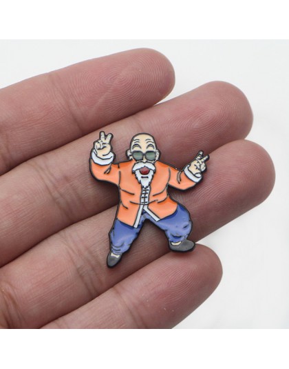 V128 Cartoon Dragon Ball szpilki metalowe emaliowane szpilki i broszki modna, z klapami Pin torby plecak odznaka kolekcja prezen