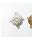 Eruifa 20 sztuk Hot 15mm ładne monety stopu cynku DIY Charms wisiorek biżuteria handmade DIY 2 kolory