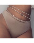 Srebrne złote cekiny brzuch talia łańcuch dla kobiet seksowne bikini plaża ciało łańcuchy Charms Vintage błyskotka urok dziewczy