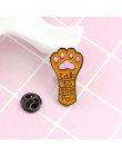 Dog Cat Claw Series broszka Cute Toe Bean Team serce Paw Print porozmawiaj z łapą emalia Pin plecak denim Badge prezenty dla prz