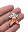 V128 Cartoon Dragon Ball szpilki metalowe emaliowane szpilki i broszki modna, z klapami Pin torby plecak odznaka kolekcja prezen