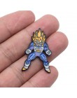 V128 Cartoon Dragon Ball szpilki metalowe emaliowane szpilki i broszki modna, z klapami Pin torby plecak odznaka kolekcja prezen