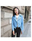 Ftlzz kurtka ze skóry sztucznej kobiety moda jasne kolory czarna kurtka motocyklowa krótka Faux skórzana kurtka motocyklowa mięk