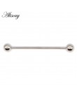 1PC 1.6*38mm długi ze stali nierdzewnej przemysłowe Piercing chrząstka ucha wtyczka tunel biżuteria kolczyk prosto ucha biżuteri