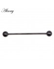 1PC 1.6*38mm długi ze stali nierdzewnej przemysłowe Piercing chrząstka ucha wtyczka tunel biżuteria kolczyk prosto ucha biżuteri